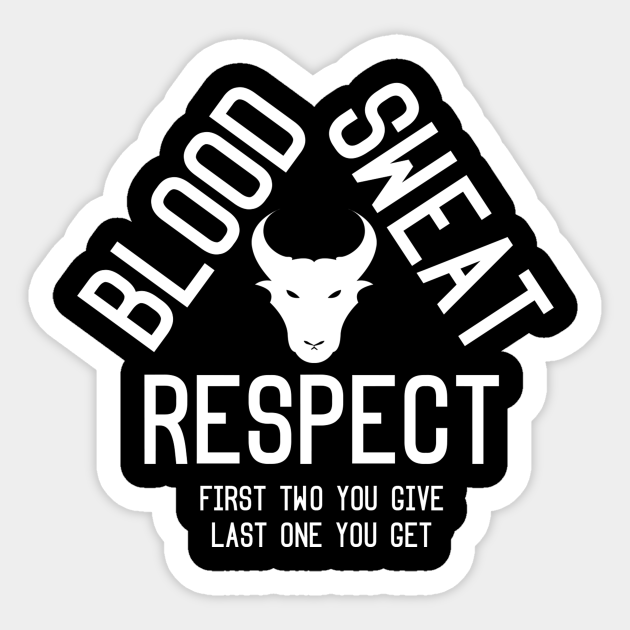 Sweat blood respect cheap